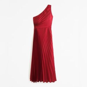 Giselle Pleated One-Shoulder Maxi Dress